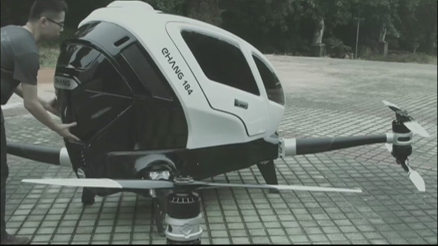 China builds a drone to fly humans
